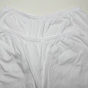 Underworks Womens Cotton Boxers Sz Medium White Style 8335 Lot of 2